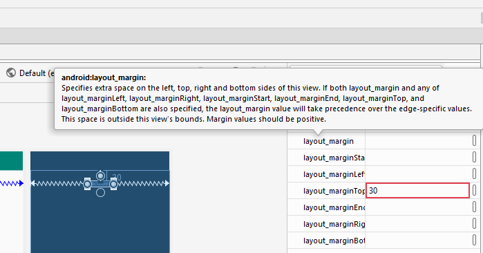the hint for margin which explains the precedence over edge-specific margins