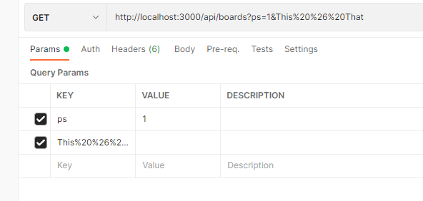 Figure 7 - the output from sending a request to the API for boards with our This & That parameter.