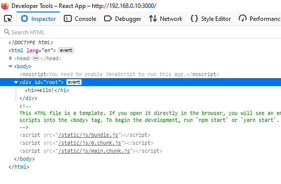 Figure 18 - using the developer tools to inspect the header that we can see in the page shown in figure 17
